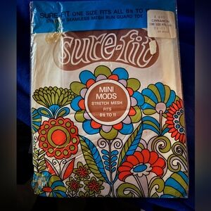 Sure Fit Colorful Floral Hosiery